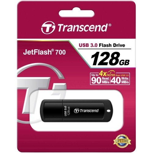 USB флаш памет > Transcend JetFlash 700 TS128GJF700 (снимка 2)
