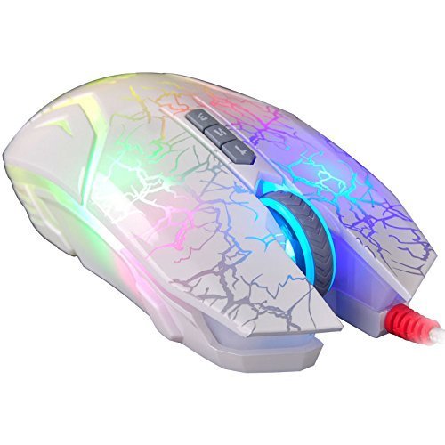 Мишка A4Tech BLOODY BLAZING NEON GAMING White N50 (снимка 5)