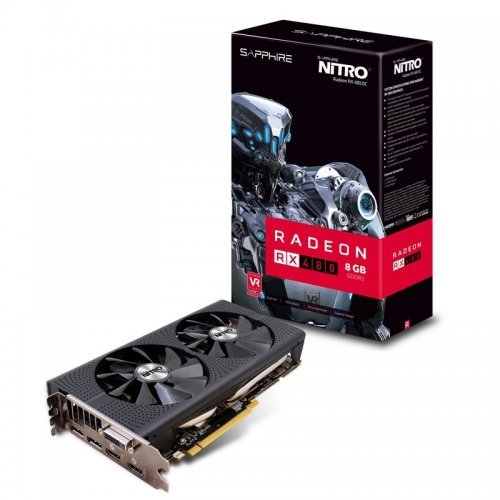 Видео карта Sapphire Nitro+ RX 480 8GB 11260-01 (снимка 1)