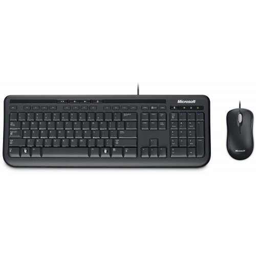 Комплект клавиатура с мишка Microsoft Wired Desktop 600 Black APB-00013 (снимка 1)