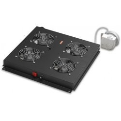 Комуникационен шкаф Lande LN-FAN-THM-4FFS-BL