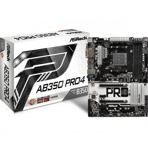 Дънна платка ASRock AB350 Pro4 AB350_PRO4 (снимка 1)