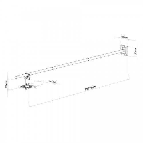 Стойка за дигитален проектор PM-300 (снимка 2)