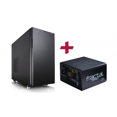 Компютърна кутия Fractal Design Define R5 Balck + Integra M 550W (снимка 1)