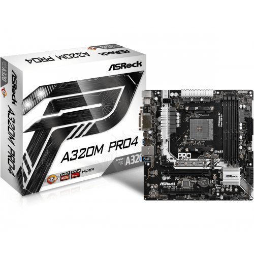 Дънна платка ASRock A320M Pro4 A320M_PRO4 (снимка 1)