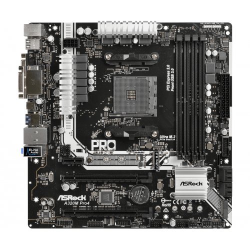 Дънна платка ASRock A320M Pro4 A320M_PRO4 (снимка 2)