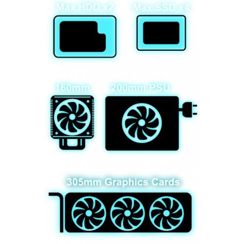 Компютърна кутия In Win 101 Black INWIN_101_BLACK (снимка 9)