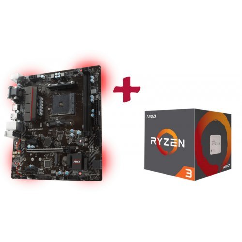 Дънна платка MSI A320M Grenade + AMD Ryzen 3 1200 (снимка 1)