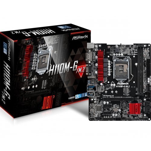 Дънна платка ASRock H110M-G/M.2 (снимка 1)