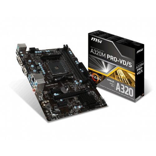 Дънна платка MSI A320M PRO-VD/S (снимка 1)