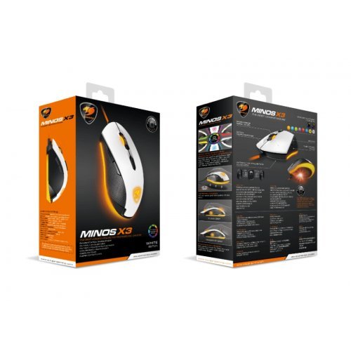 Мишка Cougar Minos X3 White CG3MMX3WOW0001 (снимка 10)