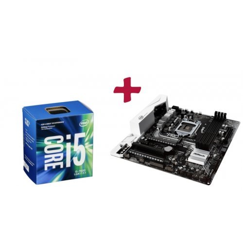 Дънна платка ASRock B250M Pro4 + Intel Core i5-7600 (снимка 1)
