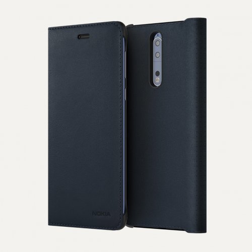 Протектор Nokia 8 Leather Flip Case (снимка 1)