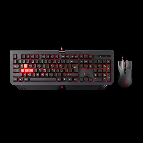 Комплект клавиатура с мишка A4Tech Bloody B1500 B110 + V9C, Blazing ...