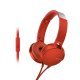 Слушалки Sony MDR-550AP Red MDRXB550APR.CE7