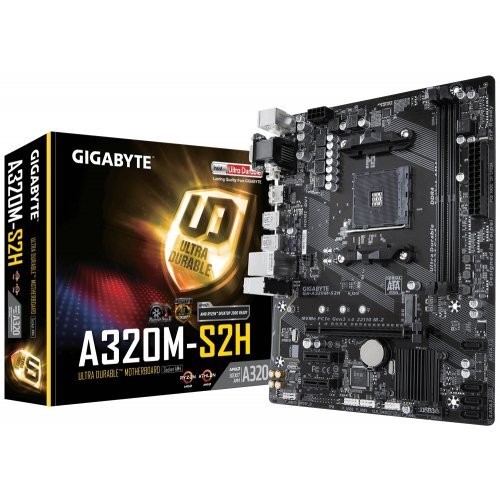 Дънна платка Gigabyte GA-A320M-S2H v2.1.1 GA-MB-A320M-S2H (снимка 1)