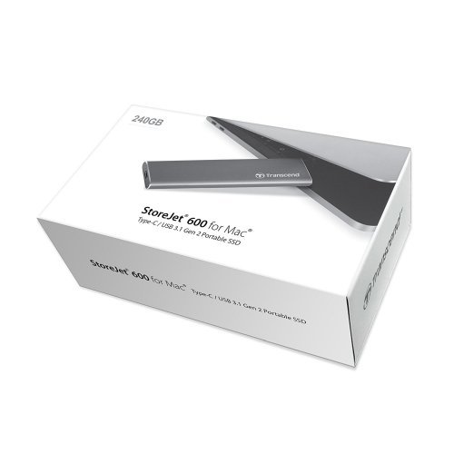 Външен твърд диск Transcend StoreJet 600 SJM600 for Mac TS240GSJM600 (снимка 2)