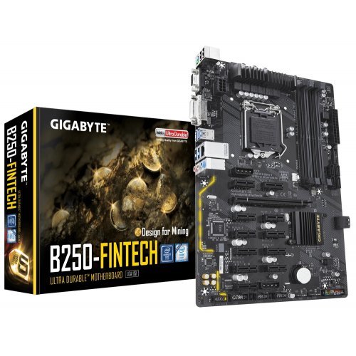 Дънна платка Gigabyte GA-B250-FinTech (rev. 1.0) Mining Edition (снимка 1)