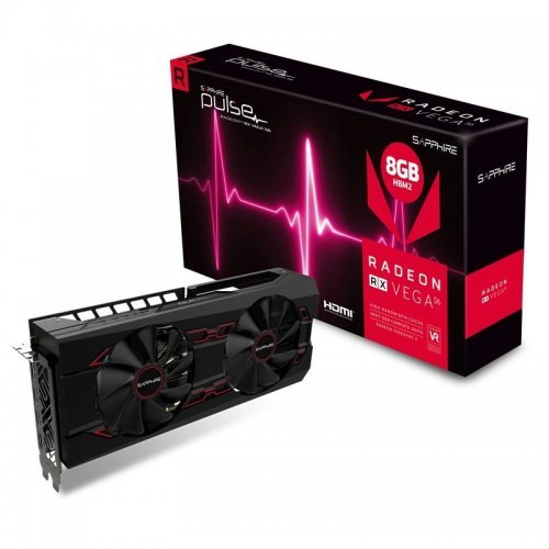 Видео карта Sapphire Pulse RX Vega 56 8GB Full Retail 11276-02-40G (снимка 1)