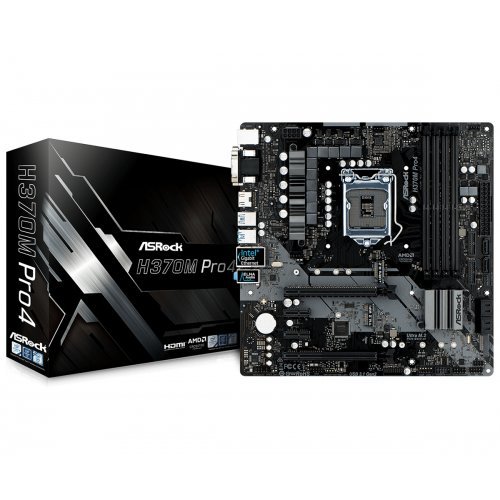 Дънна платка ASRock H370M Pro4 (снимка 1)