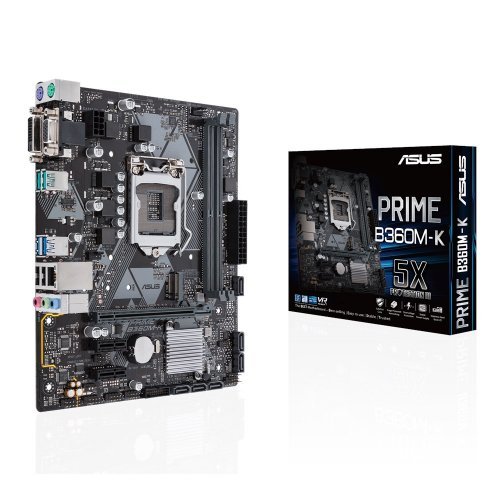 Дънна платка Asus Prime B360M-K ASUS-MB-PRIME-B360M-K (снимка 1)