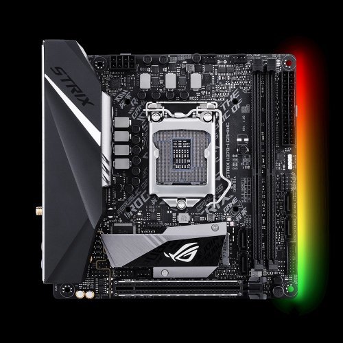 Дънна платка Asus ROG Strix H370-I Gaming ASUS-MB-STRIX-H370I-GAMING (снимка 2)