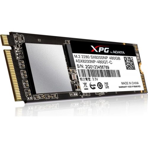 SSD Adata XPG SX8200 ASX8200NP-480GT-C (снимка 1)
