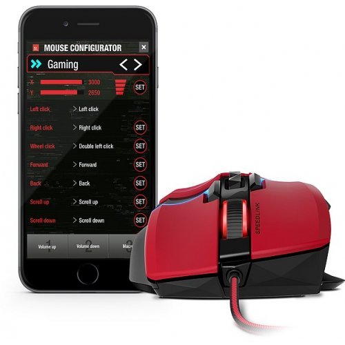 Мишка Speedlink Kudos Z-9 Red SL-6391-RD-01 (снимка 4)