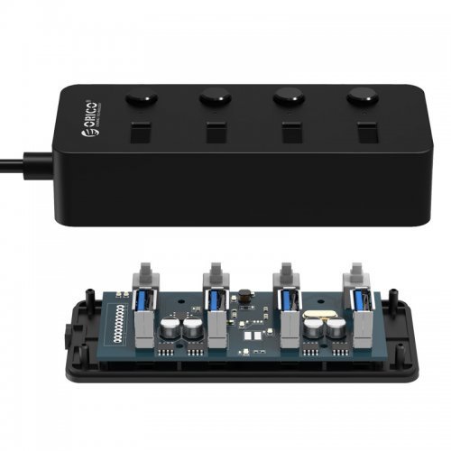 USB Hub Orico W9PH4-U3-BK W9PH4-U3-V1-BK-PRO (снимка 2)