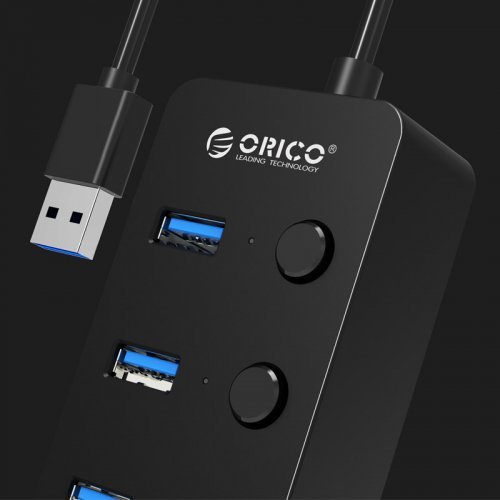 USB Hub Orico W9PH4-U3-BK W9PH4-U3-V1-BK-PRO (снимка 3)