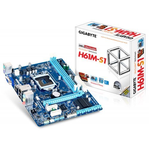 Дънна платка Gigabyte GA-H61M-S1 (снимка 1)