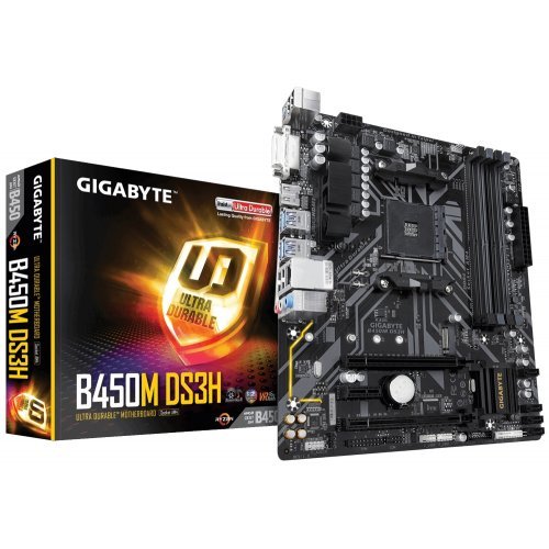 Дънна платка Gigabyte B450M-DS3H (снимка 1)