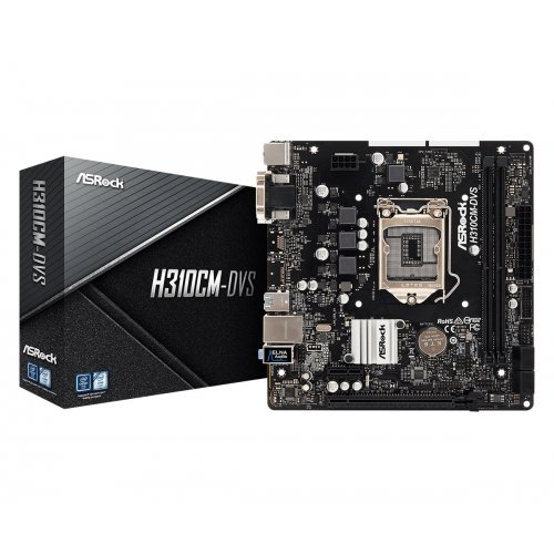 Дънна платка ASRock H310CM-DVS (снимка 1)