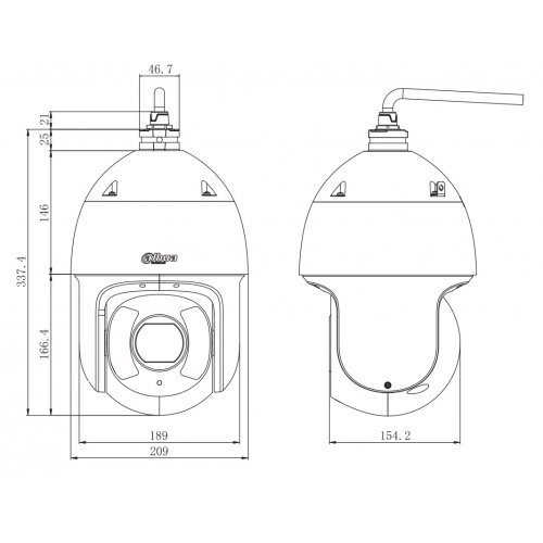 IP камера Dahua SD6CE230U-HNI (снимка 2)