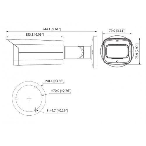 Аналогова камера Dahua HAC-HFW2802T-A-I8-0360B (снимка 2)