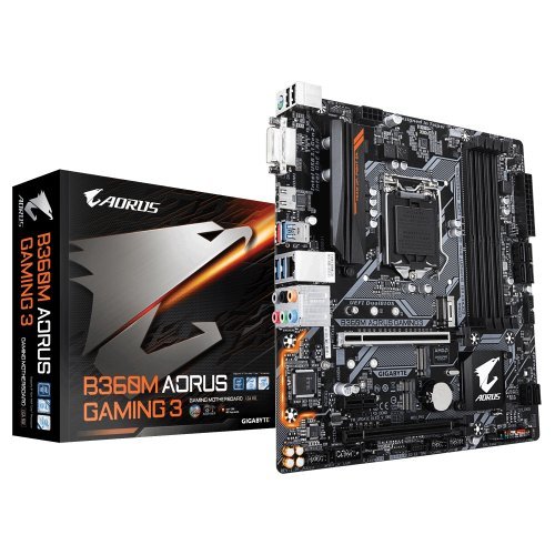 Дънна платка Gigabyte B360M Aorus Gaming 3 (снимка 1)