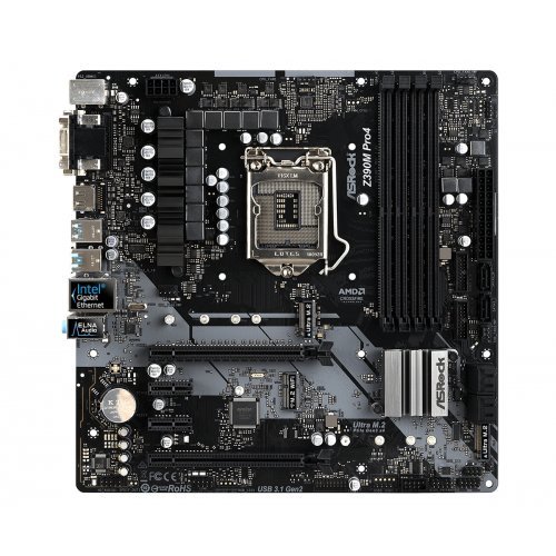 Дънна платка ASRock Z390M Pro4 Z390M_PRO4 (снимка 2)
