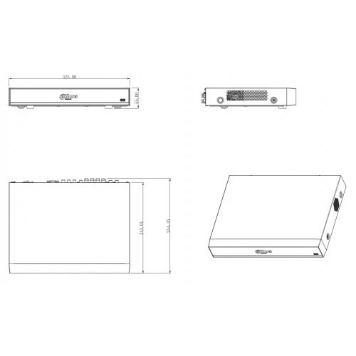 Хибридни видеорекордери XVR (Penta-brid) > Dahua XVR7108HE-4KL-X (снимка 2)