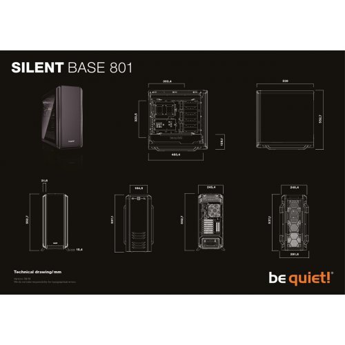 Компютърна кутия Be Quiet! Silent Base 801 Window BGW30 (снимка 2)