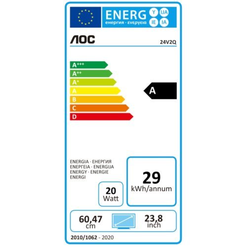 Монитор AOC 24V2Q (снимка 2)