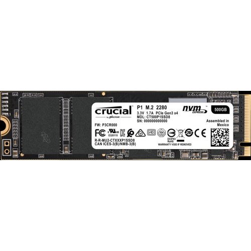 SSD Crucial P1 CT500P1SSD8 (снимка 1)