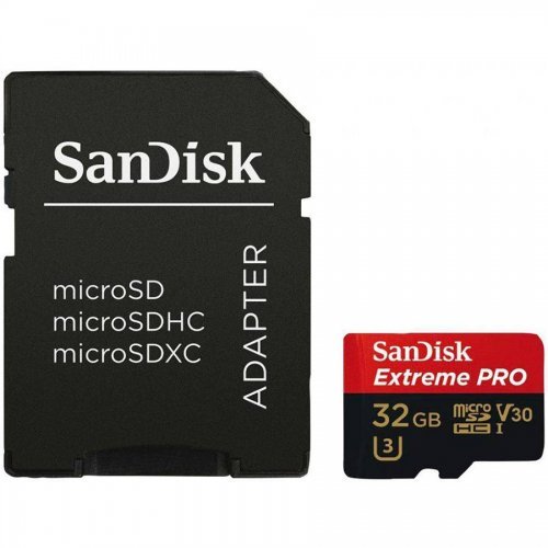 Флаш карта SanDisk Extreme Pro + Rescue Pro Deluxe SDSQXCG-032G-GN6MA (снимка 1)