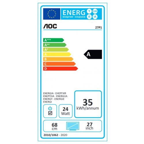 Монитор AOC 27P1 (снимка 2)