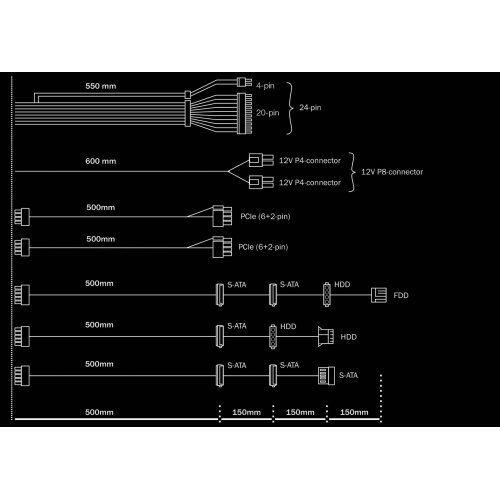 Захранващ блок Be Quiet! Pure Power 11 500W CM BN297 (снимка 6)