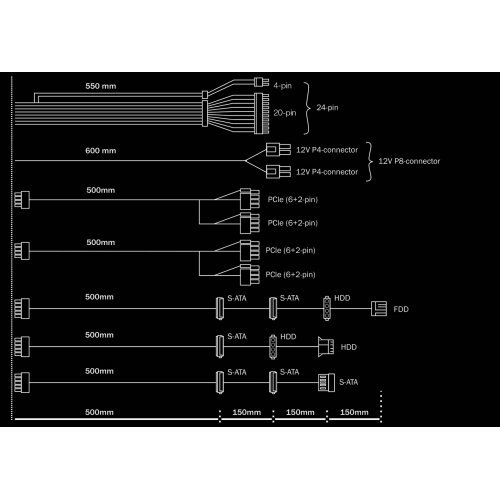 Захранващ блок Be Quiet! Pure Power 11 600W CM BN298 (снимка 6)