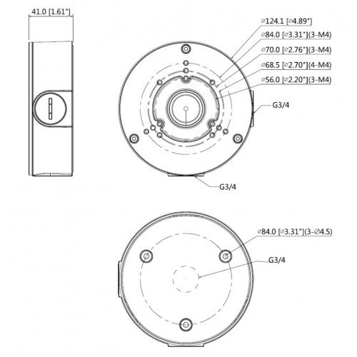 Стойки и кожуси за камери > Dahua PFA130-E-B (снимка 2)