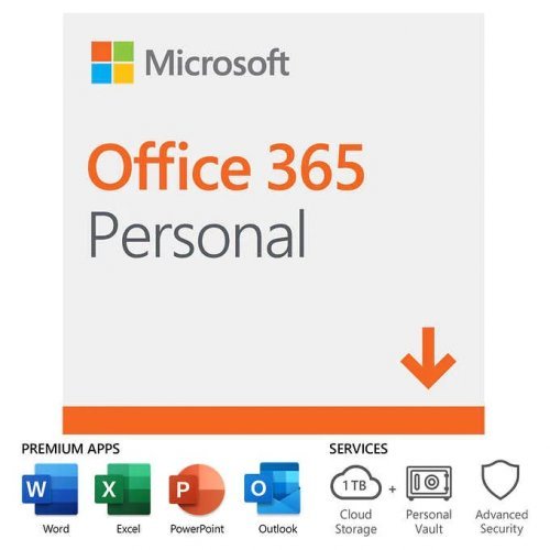 Приложен софтуер Microsoft Office 365 Personal English EuroZone 1 year ...