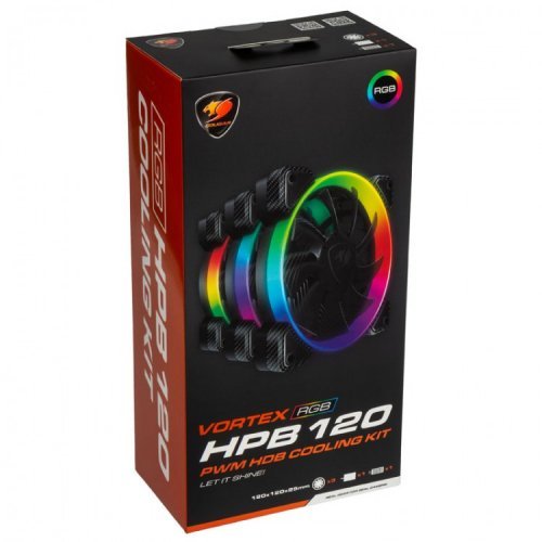 Охлаждане за компютри > Cougar Vortex RGB HPB 120 Cooling Kit CG3MHPBKIT0001 (снимка 3)