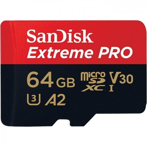 Флаш карта SanDisk Extreme Pro + Rescue Pro Deluxe SDSQXCY-064G-GN6MA (снимка 2)