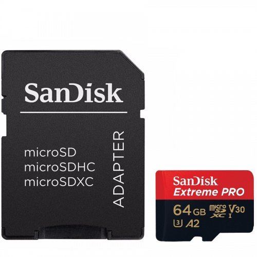 Флаш карта SanDisk Extreme Pro + Rescue Pro Deluxe SDSQXCY-064G-GN6MA (снимка 1)